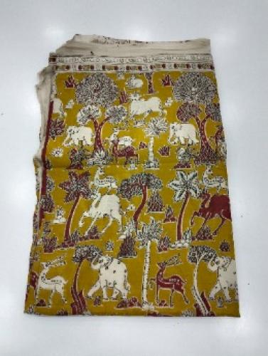 KALAMKARI PRINTED COTTON SAREE
